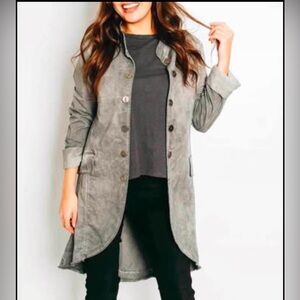 Women's Gray Trench Coat